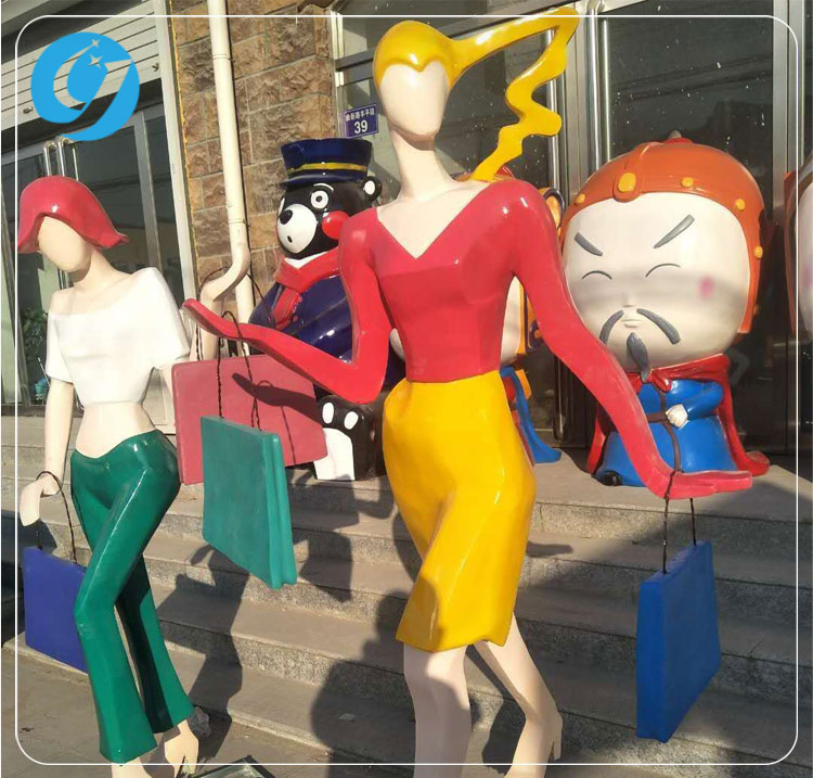 供銷玻璃鋼抽象雕塑
