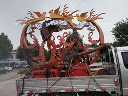 鳳凰不銹鋼雕塑廠家案例